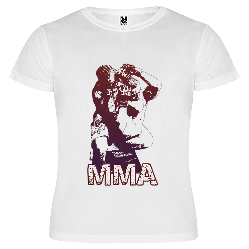 Camiseta técnica MMA blanca